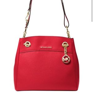 Red Michael Kors handbag